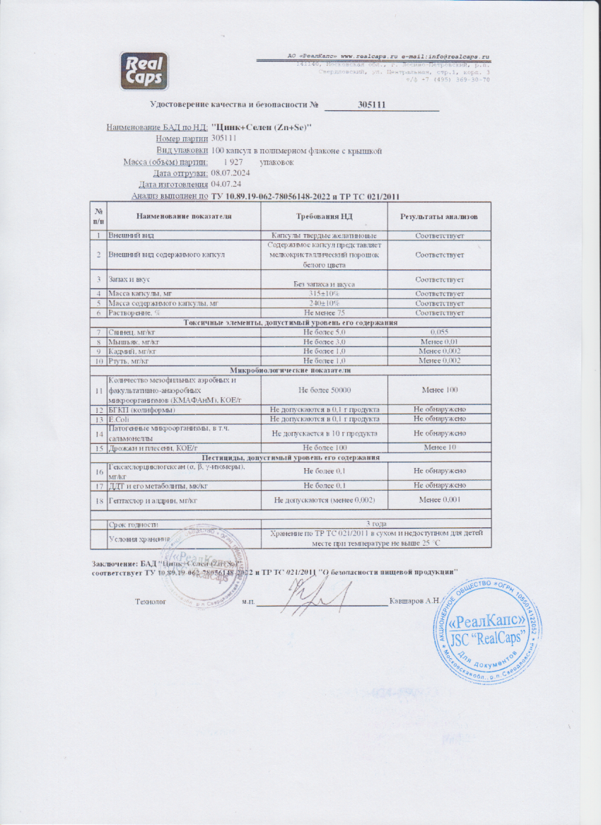 Паспорт №072024